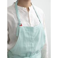 ウェーブ エプロン やさしいガーゼのエプロン COCOWALK ミント 412148 1個（直送品）