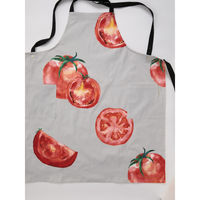 ウェーブ エプロン 果物 野菜 マルシェプリントエプロン COCOWALK トマト 422752 1個（直送品）