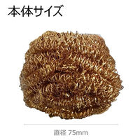 キクロン 衛生資材 R ブロンズたわし #30 00305944 1ケース(120個(10個×12))（直送品）