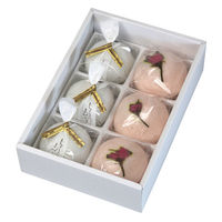 ヤマニパッケージ 和菓子容器 春夏秋冬6ヶ入トレー付 19-37B 1ケース(200個(100個×2))（直送品）