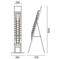 友屋 売場備品 カタログスタンド TCS-7 ワイヤー A4 12段 33546*** 1ケース(1個)（直送品）