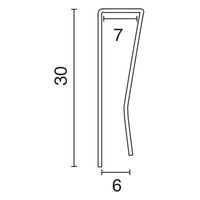 友屋 売場備品 ボードハンガー RD8-0071 W900×H30 40876*** 1ケース(1個)（直送品）