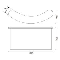 友屋 イベント用品 ロイヤルポップアップカウンター L(2×3R) 55437-2* 1ケース(1個)（直送品）