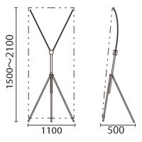 友屋 イベント用品 バナースタンドイージーFX M 58405-1* 1ケース(1個)（直送品）