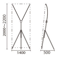 友屋 イベント用品 バナースタンドイージーFX L 58405-2* 1ケース(1個)（直送品）