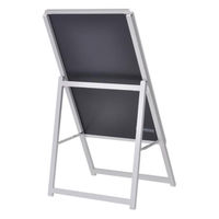 友屋 A型ボード スリムグリップA B2片面ロー シルバー屋内 60850B2S 1ケース(1個)（直送品）