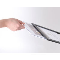 友屋 POP用品 ライティングスペックスタンドA4縦 ブラック 61635-01 1ケース(1個)（直送品）