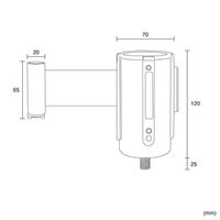 友屋 SUS用交換ヘッドのみ ステン/ブルー 62048BLU 1ケース(1個)（直送品）