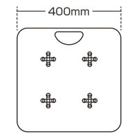 友屋 イベント用品 メディアストックスタンド(2インチ用)4本 63003-01 1ケース(1個)（直送品）