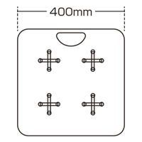 友屋 イベント用品 メディアストックスタンド(3インチ用)4本 63003-02 1ケース(1個)（直送品）