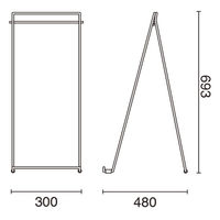 友屋 イーゼル ロータイプパイプイーゼル YA-21 A1204*** 1ケース(1個)（直送品）