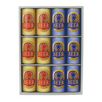 ヤマニパッケージ 贈答箱 350ml×12本ギフト箱(地券) K-1726 1ケース(50個(25個×2))（直送品）