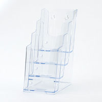 友屋 売場備品 カタログケース A4三ツ折 4段 T777 59165*** 1ケース(8個)（直送品）