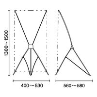友屋 イベント用品 バナースタンド QSB-1412 42242*** 1ケース(10個)（直送品）