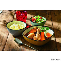 台和 食器 Torico 17cm 角丸ボール カナリアイエロー HR-17-Y 1ケース(10個)（直送品）