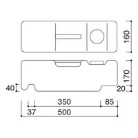 友屋 バリウエイト 大 チャコールグレー(バリストン) 42115CGY 1袋(1個)（直送品）