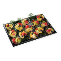 中央化学 オードブル容器 HSバット- 1 BK 00814061 1袋(20個)（直送品）