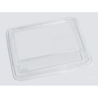 福助工業 弁当容器 GK-130黒 透明フタ付 00801000 1ケース(300個(50個×6))（直送品）