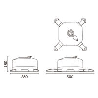友屋 販促用品 注水型ポールスタンド アイボリー 49598IVY 1袋(1個)（直送品）