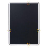 友屋 売場備品 メディアグリップ MG-25R A1ブラック 屋内 56986A1B 1袋(1個)（直送品）