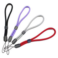 エアージェイ 丸紐やわらかハンドストラップ ASS-W2 RD 1台（直送品）