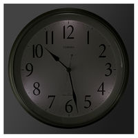 保土ヶ谷電子販売 自動点灯機能付き電波掛時計 HWC-029RC-SV 1台（直送品）