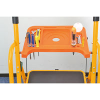 ファミリー・ライフ 安心の両手すり付き脚立 トレー付き 3段 04633 1台（直送品）