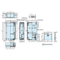タカチ電機工業 LC型ハンドタイププラスチックケース(オフホワイト) LC135H-M2-W 1個 63-3139-48（直送品）