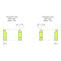 二村機器 替爪 HDー32L (HDー38R兼用) WDU8-322 1個（直送品）