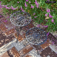 住まいスタイル アイアン製プランタースタンド 脚付き ハイタイプ「deacor」(デーコル) IF-N0039BLK 1個（直送品）