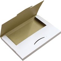 ロジマート ダンボール ゆうパケット3cm 白 NO485 339*229*29 200枚 引っ越し フリマアプリ 梱包（直送品）