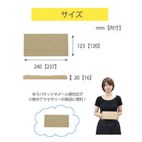 ロジマート ダンボール メール便 NO600 240*123*20 500枚 引っ越し フリマアプリ 梱包（直送品）