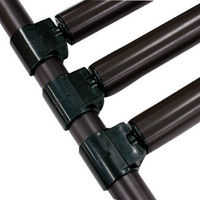 TMEHジャパン TMEHローラーコンベアサポート(ブラック) GAP-51-BK 1個（直送品）