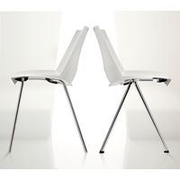 チェラントラ（Cerantra） ストライク スタッキングチェア レッド ST-RD 1セット(2脚入)（取寄品）