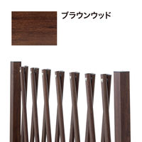 タカショー アコーディオンフェンス ブラウンウッド BEW-AF200BRW 1台
