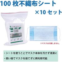 【1000枚】マスク取り換えシート(100枚入×10) 不織布 立体構造 (布マスク/ウレタン/KN95マスク/防塵マスク)（直送品）