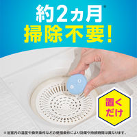 カビ防止 排水口 掃除 らくハピ お風呂の排水口 ピンクヌメリ予防 防カビプラス 1個 カビ対策 予防 浴室 ゴミ受け 置き型 アース製薬