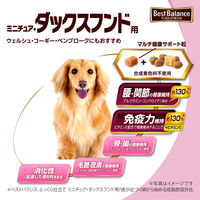 ベストバランス ドッグフード ふっくら仕立て 13歳以上 ミニチュアダックスフンド 1.7kg（284g×6袋入）国産 1袋 ユニ・チャーム