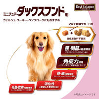 ベストバランス ドッグフード ふっくら仕立て 低脂肪 7歳から ミニチュアダックスフンド用 1.7kg（284g×6袋入）国産 1袋