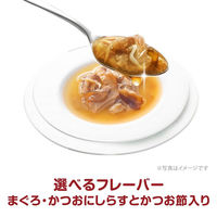 銀のスプーン 三ツ星グルメ スープ まぐろ・かつおにしらすとかつお節入 35g 16袋 キャットフード ウェット パウチ