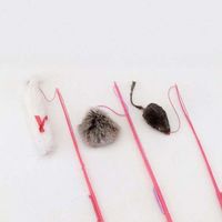 キャティーマン じゃれ猫 トリオ 3本セット 3個 ドギーマンハヤシ 猫じゃらし 猫用 おもちゃ