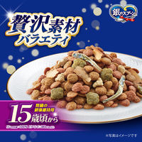 銀のスプーン 贅沢素材バラエティ 腎臓の健康維持用 15歳頃から まぐろ・かつお・白身魚 国産 1.1kg キャットフード ドライ