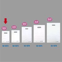 ササガワ カラーポリ ホワイト 170×250 B6用 50-1872 1包(50枚袋入)