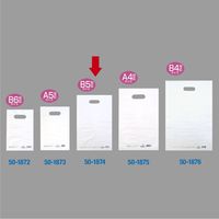 ササガワ カラーポリ ホワイト 220×350 B5用 50-1874 1包(50枚袋入)