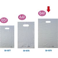 ササガワ カラーポリ シルバー 300×450 B4用 50-1879 1包(50枚袋入)