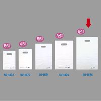 ササガワ カラーポリ ホワイト 300×450 B4用 50-1876 1包(50枚入)