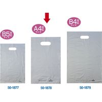 ササガワ カラーポリ シルバー 250×400 A4用 50-1878 1包(50枚袋入)