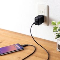 サンワサプライ USB Power Delivery対応AC充電器(PD18W) ACA-PD78BK 1個（直送品）