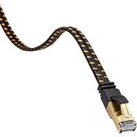 サンワサプライ カテゴリ8メッシュフラットLANケーブル KB-T8MEFL-05BK 1個（直送品）