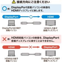 サンワサプライ DisplayPort-HDMI変換ケーブル HDR対応 1m KC-DPHDRA10 1本